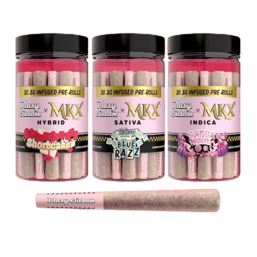 Blazy Susan x MKX | 30 x Liquid Diamond Infused Pre-rolls | Strawberry Shortcake