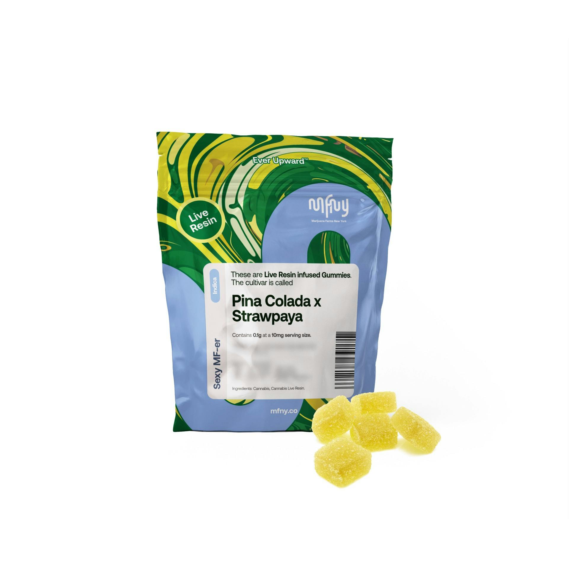 Pina Colada x Strawpaya Gummies Live Rosin • 10 Pack 100mg by