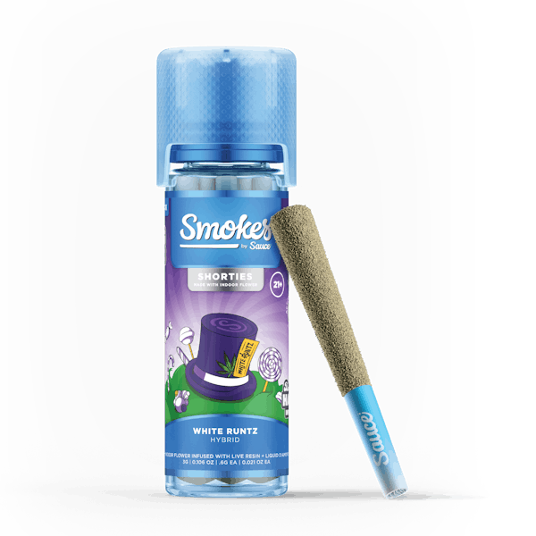 Smokes By Sauce | White Runtz Infused Pre-Roll 5pk | 3g