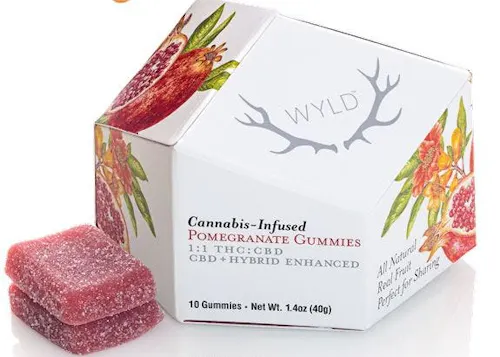 Pomegranate 1:1 CBD + Hybrid Enhanced Gummies-1