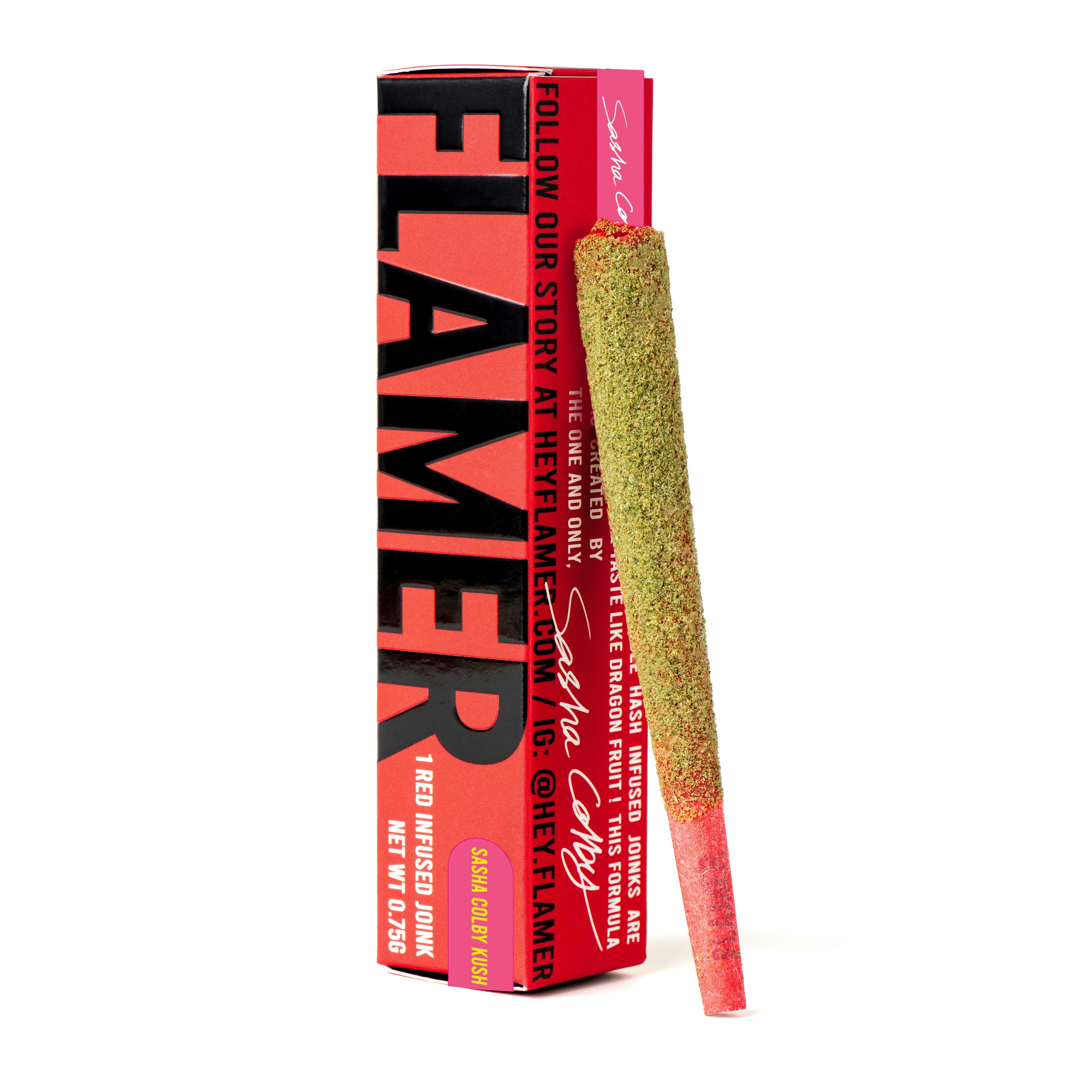 Flamer- Infused Pre roll .75g-Sasha Colby Kush-0