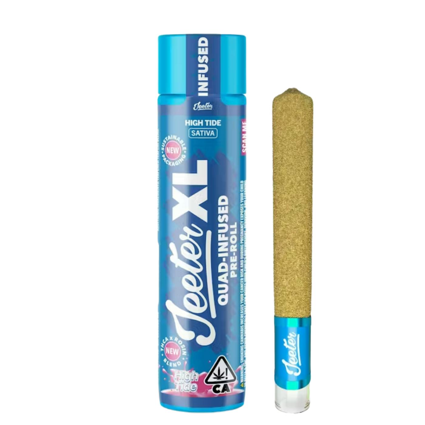 Jeeter Quads - High Tide Rosin Enhanced Diamond Infused XL PR