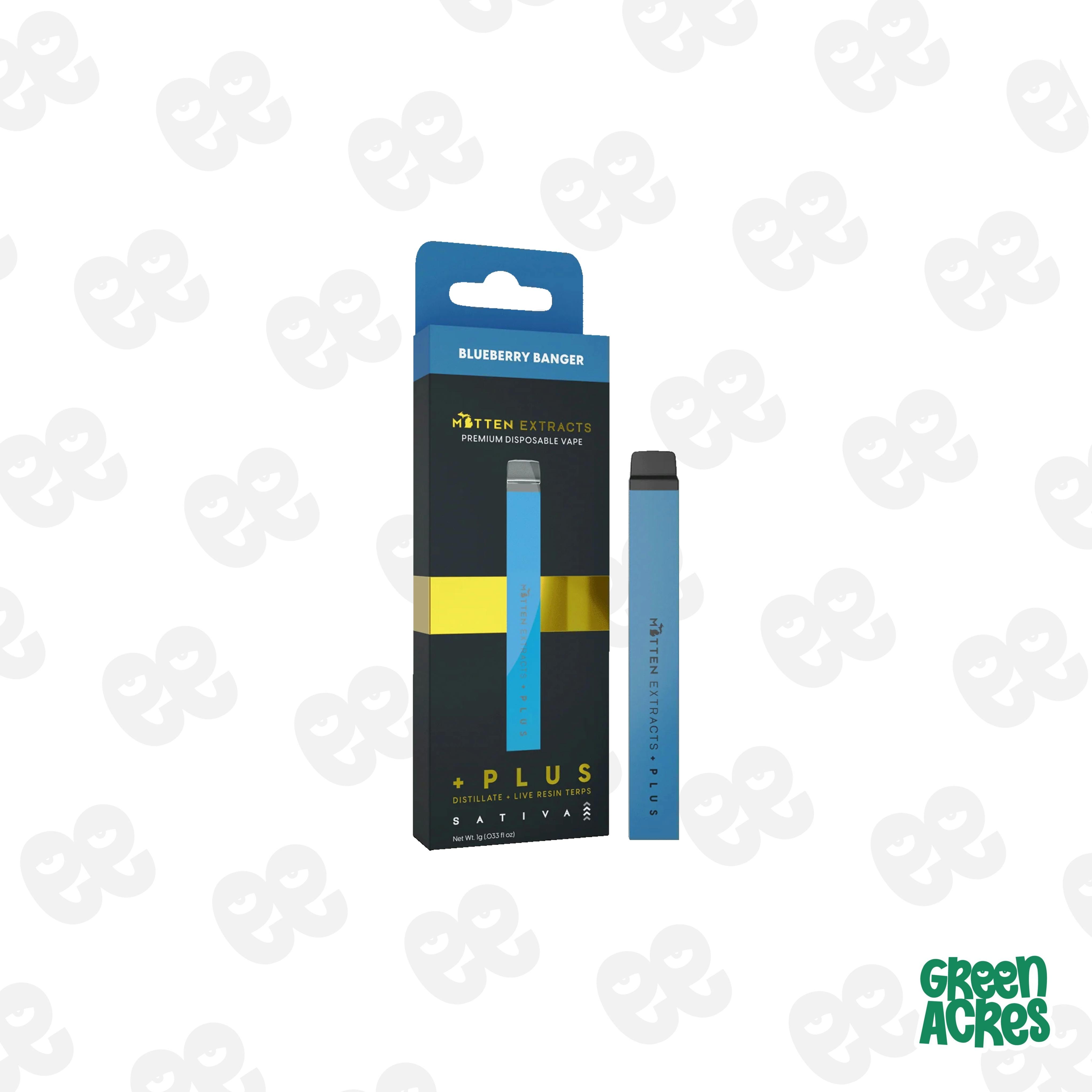 mitten disposable vape Mitten Extracts +PLUS 1g Disposable Vape