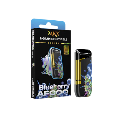 2g MKX Disposable - Blueberry Afgoo 2g Disposable - Indica - DISPOSABLES by MKX Oil Co. at King of Budz