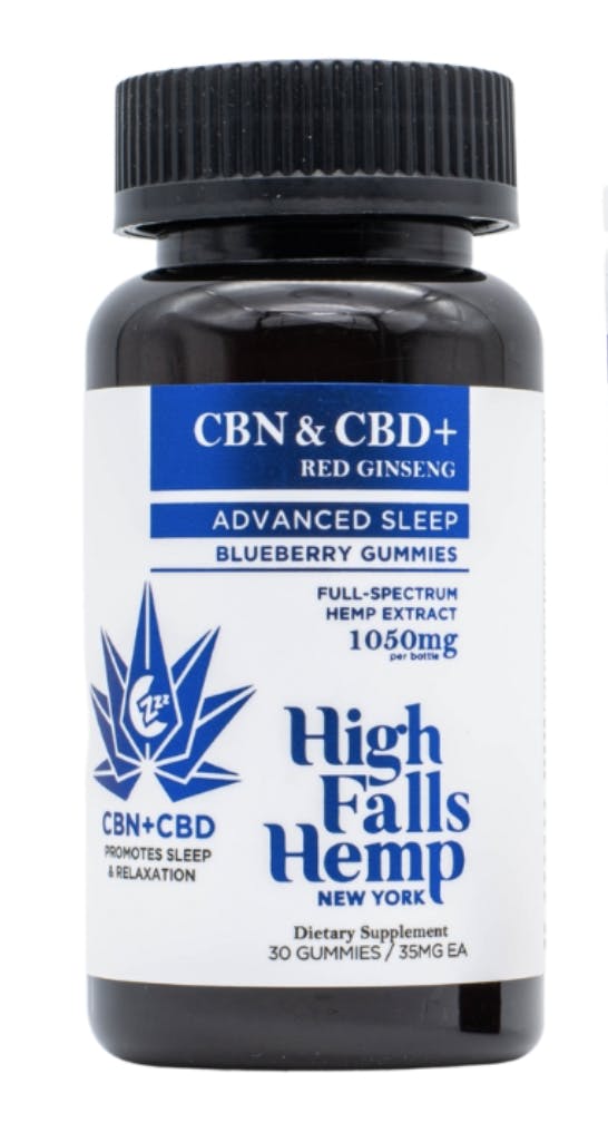 Photo of High Falls Hemp – Advanced Sleep Blueberry Gummies – 30ct
