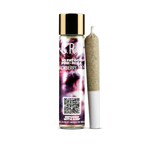 CRU Cannabis Blackberry Diesel Fatboy Infused Preroll 1g-1