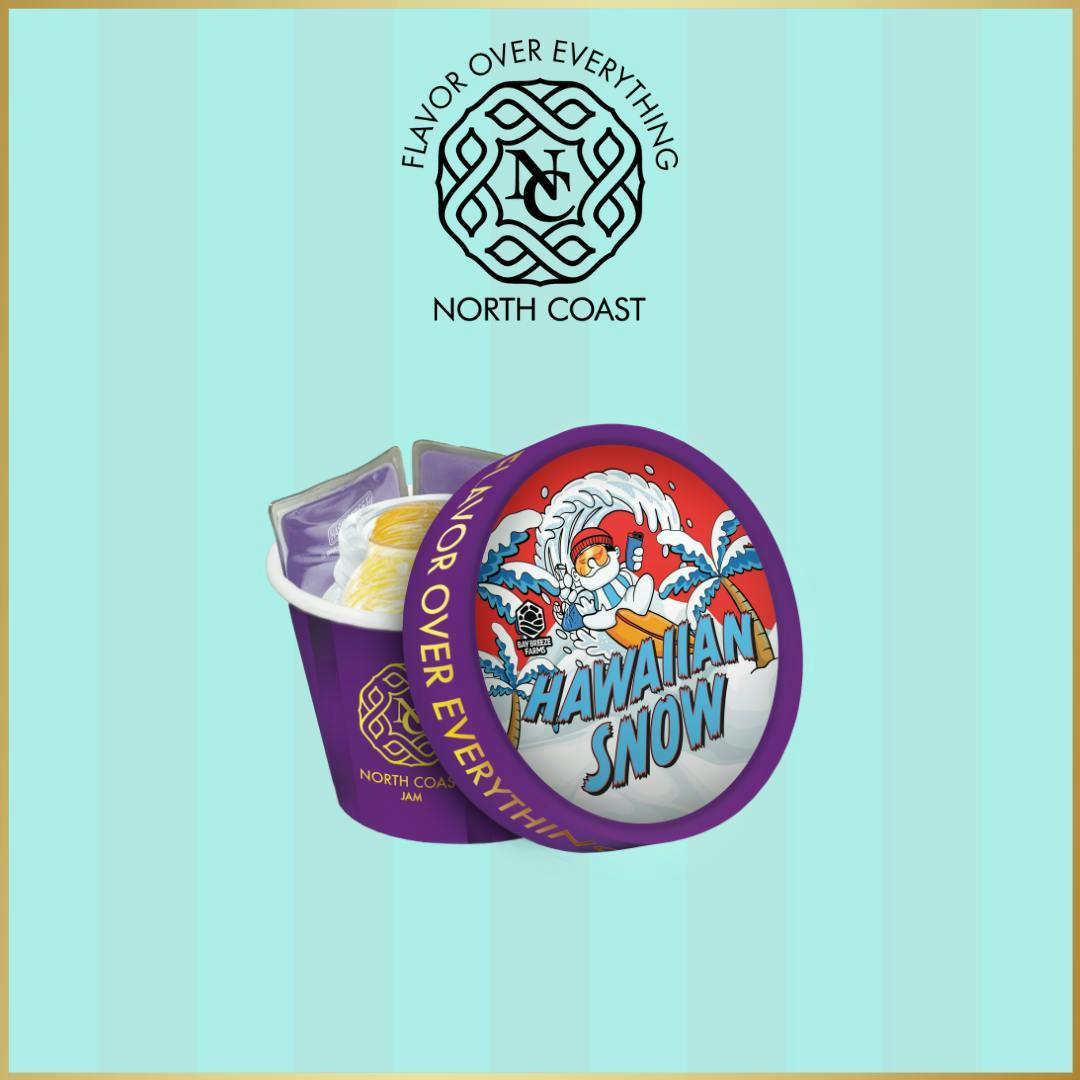 North Coast NORTH COAST X BLACK LABEL | HAWAIIAN SNOW | TIER 2 HASH ROSIN JAM SATIVA — CONCENTRATES