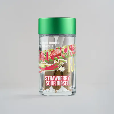 Jetpacks FJ-3 Strawberry Sour Diesel Infused PreRoll .6g 5pk