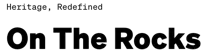 On The Rocks Logo