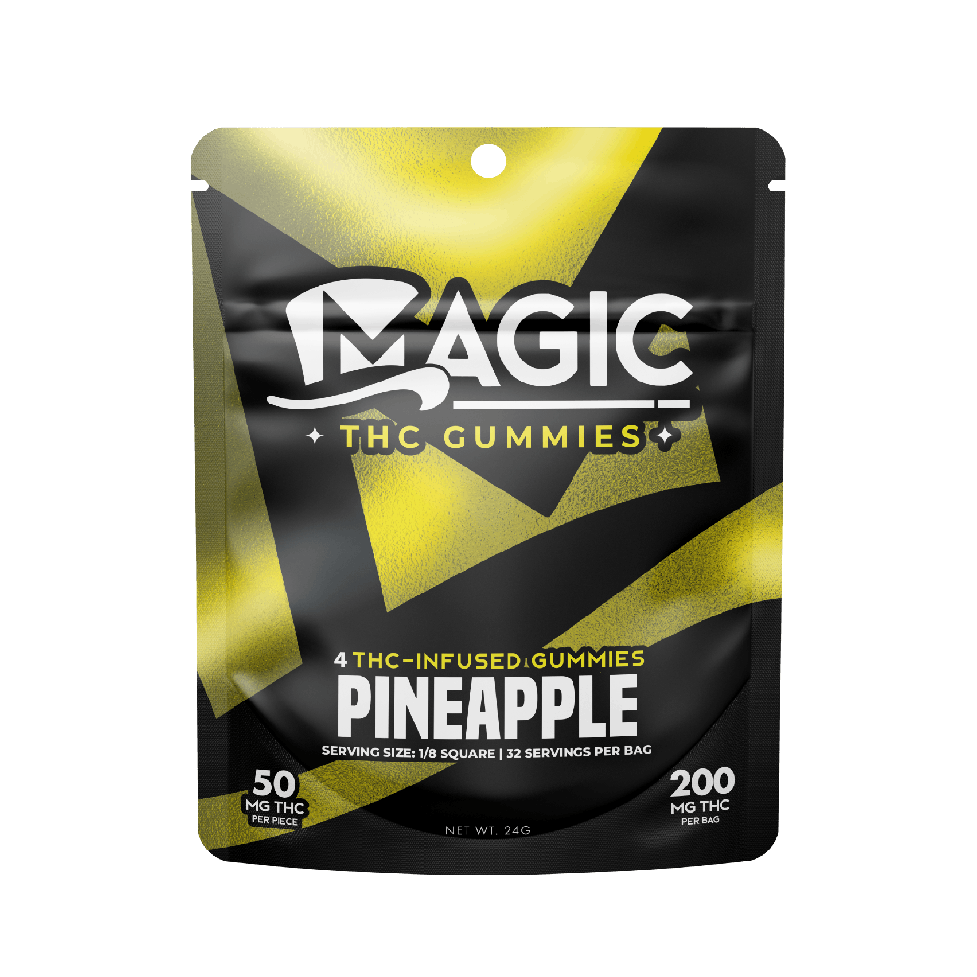 Product: Magic Edibles | Gummies - Pineapple (Sativa) - 200mg