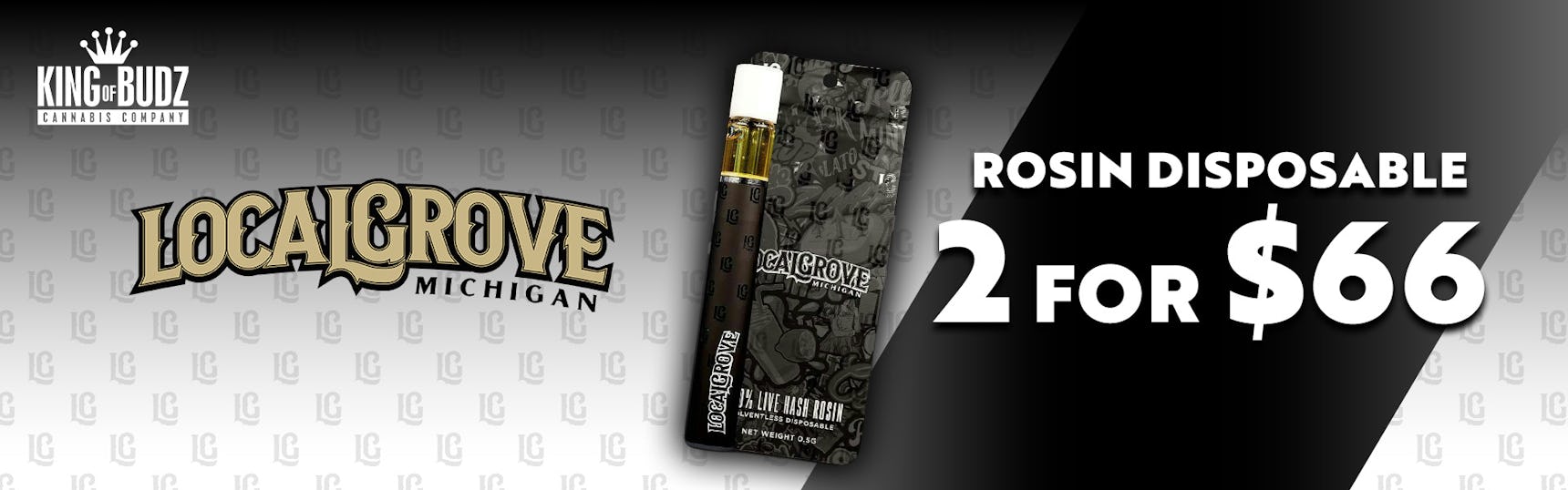 Local Grove .5g Live Rosin Disposable 2/$66