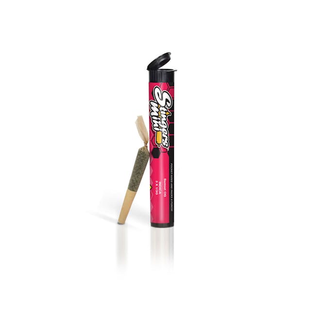 Our flagship pre-rolls. Full-flower blended with live-resin sauce to create a potent, slow-burning pre-roll for any consumer. Presented in a 3-pack of 0.33g each infused pre-rolls.