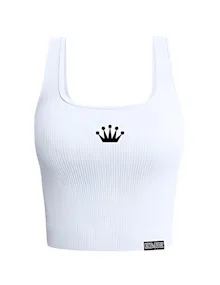KOB - Crown Tank Top - White  Size 2XL - APPAREL by King of Budz at King of Budz