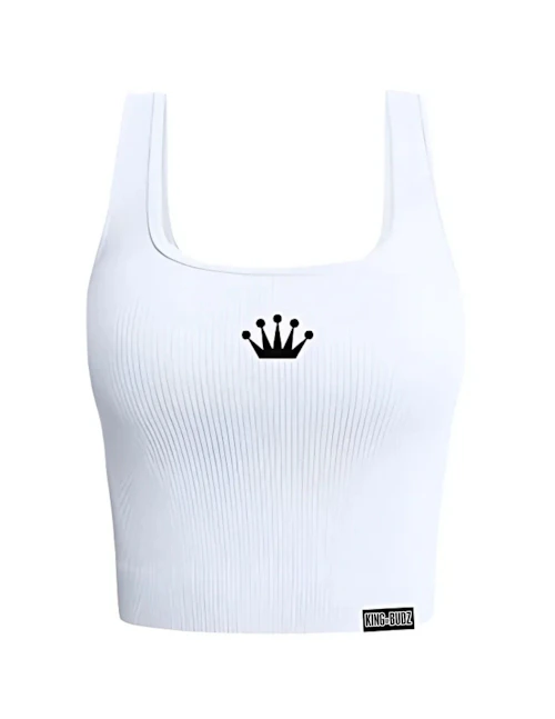 KOB - Crown Tank Top - White  Size 2XL
