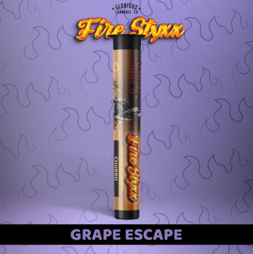 Glorious Fire Styxx Infused Pre-Roll | Grape Escape