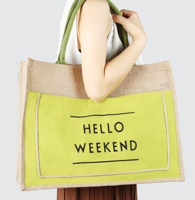 Hello weekend tote bag hot sale