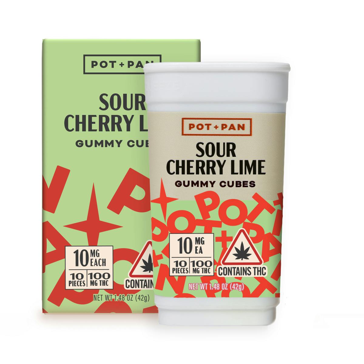 Image of Sour Cherry Lime | 100mg Indica Gummies