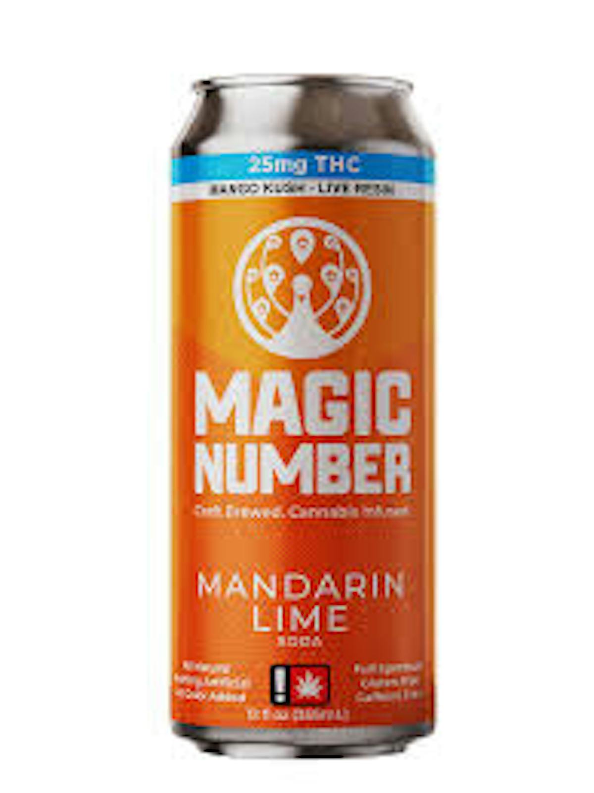 Photo of Mandarin Lime 1:1 25MG THC/CBD (Magic)