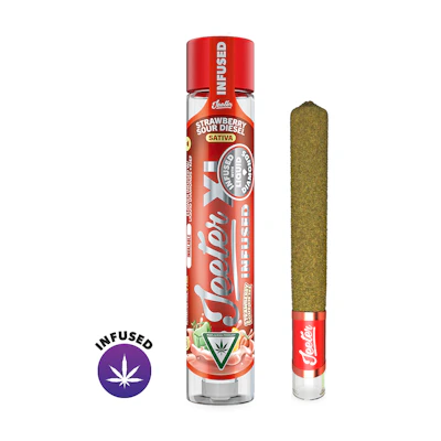 Strawberry Sour Diesel Jeeter XL Infused Pre-Roll | 2g - PRE_ROLLS by Jeeter at King of Budz