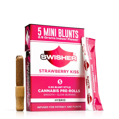 Swisher - 5-Pack .5g Infused Blunts - Strawberry Kiss (H)