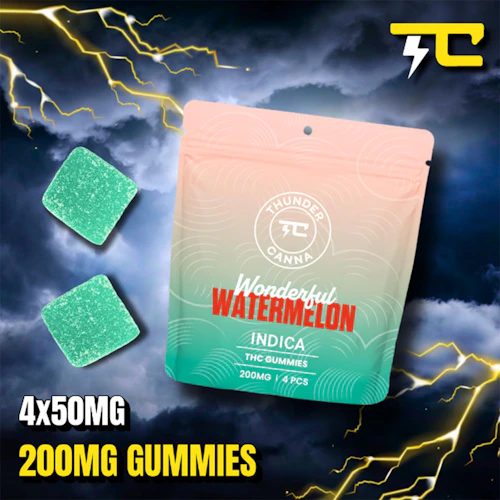 Thunder Canna - 200mg Gummies - Watermelon