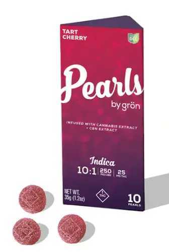 Gron | 10:1 CBN:THC Tart Cherry Pearls | 25mg | 10pk | Indica-2