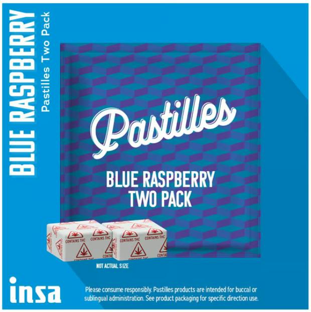Blue Raspberry Infused Pastilles 2ct/20mg