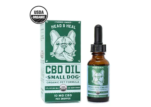 Head & Heal | CBD Oil for Small Dogs | 300mg CBD / Bottle | 60 Servings-active