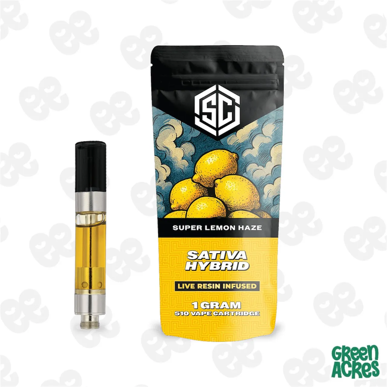 The SC: Super Lemon Haze 1G Live Resin Infused Cart | Green Acres