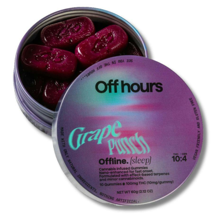 Product OFF HOURS - Grape Punch - OFFLINE - 100MG - 10 PK
