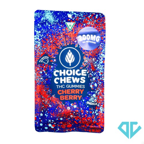 Choice Super Sour Cherry Berry Gummies 200mg