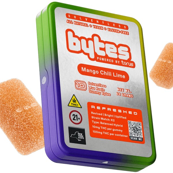 Bytes Mango Chili Lime Live Rosin Gummies 10pk
