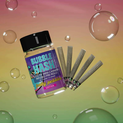 Amnesia - 5-Pack .7g Bubble Hash Infused Prerolls - Fruity Pebbles - PRE_ROLLS by Amnesia at King of Budz