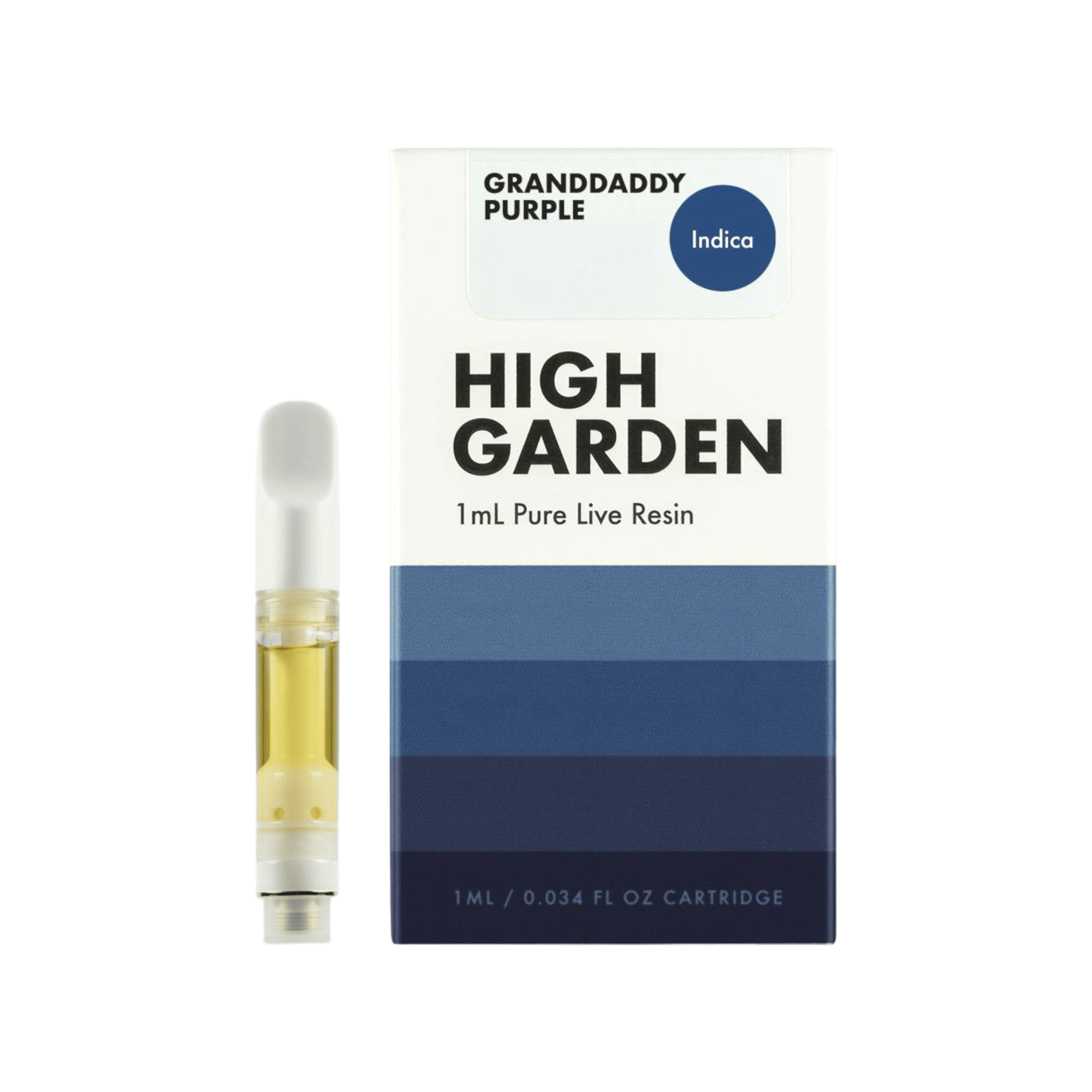 High Garden Granddaddy Purple 1g Live Resin Cart