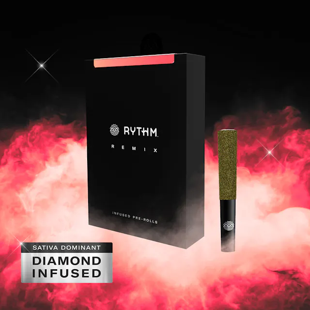 Rythm Infused Pre-Roll Pack Strawberry Sour Diesel 5pk/2.5g (sativa hybrid, infused pre roll packs)