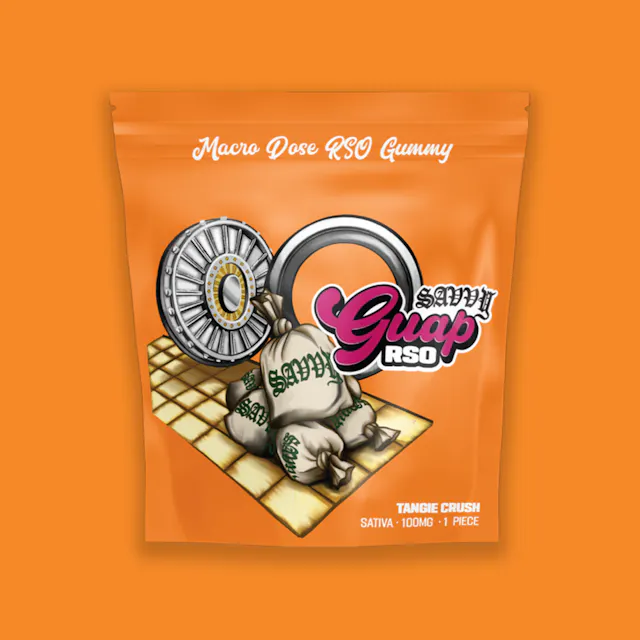 Savvy Gummies Guap RSO Tangie Crush 100mg (sativa, 2.8g)