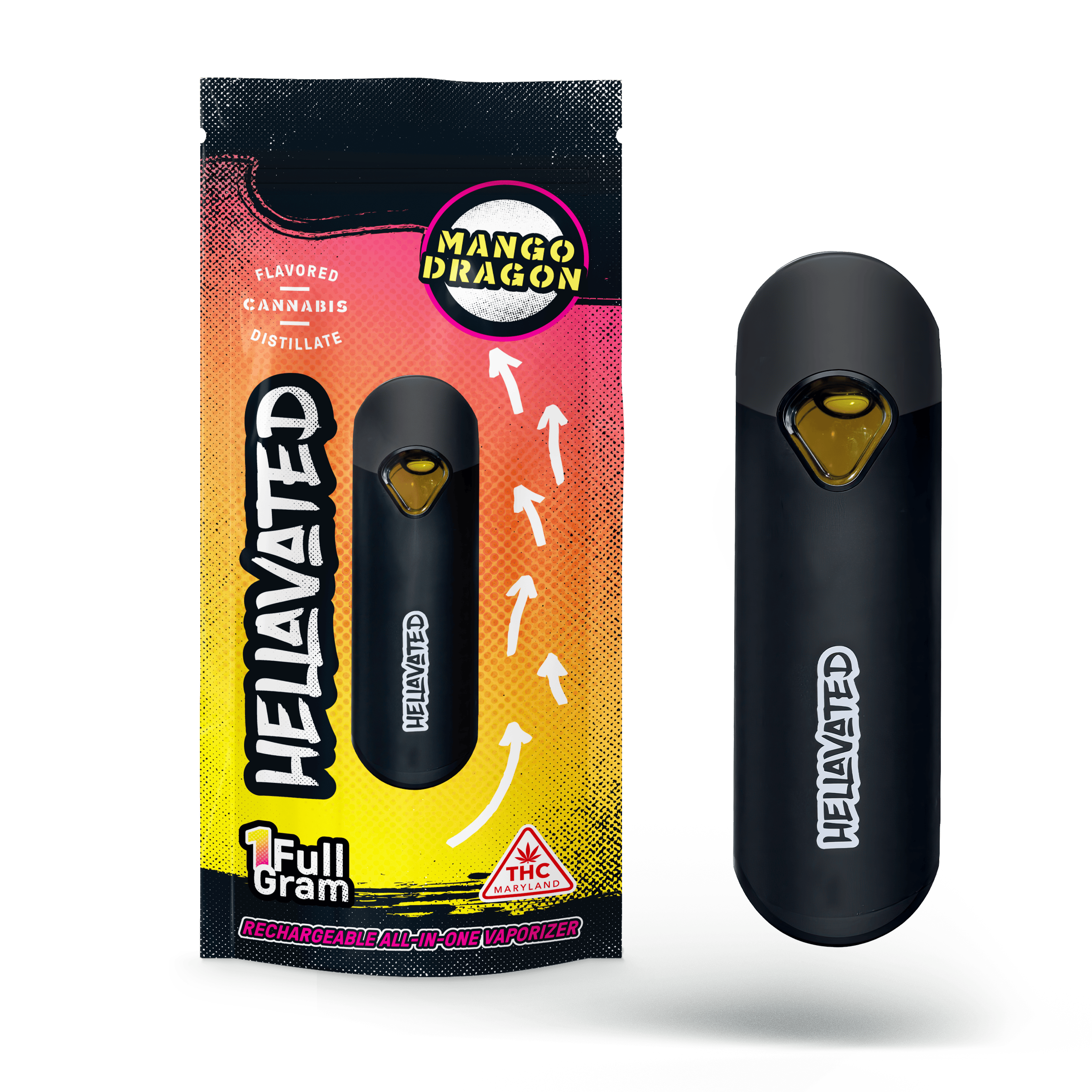 elf bar vape uk Shop Hellavated Melon Sherbert Disposable Cloud Bar Vape Pen 1g main image 0