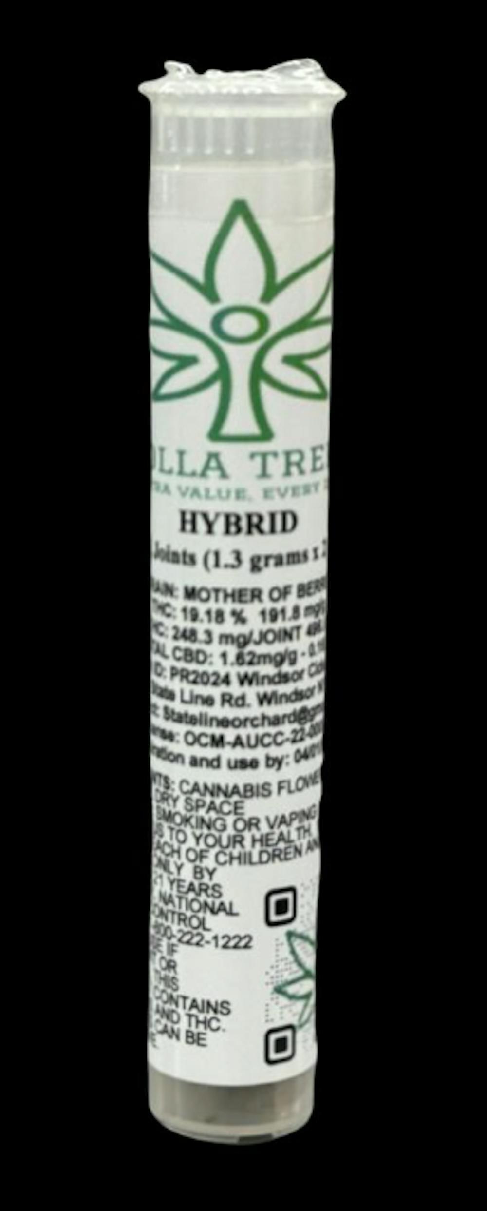 Product Preroll | Mother of Berries (H) | 1.3g 2 pack | Dolla Treez