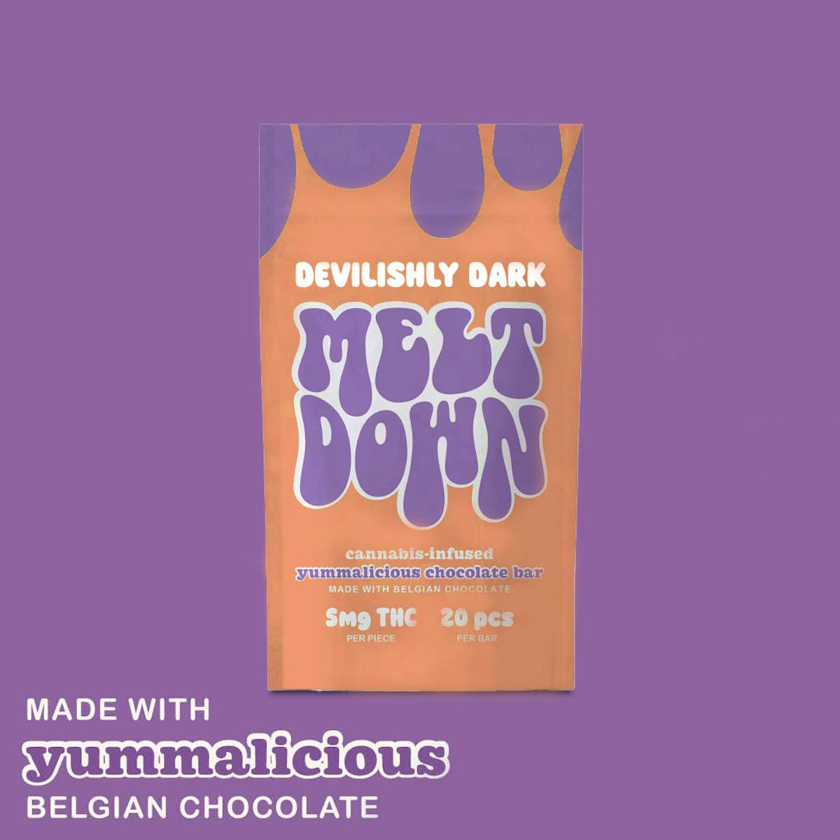 Photo of Meltdown l Devilishly Dark Chocolate Bar 20 pcs l 100mg