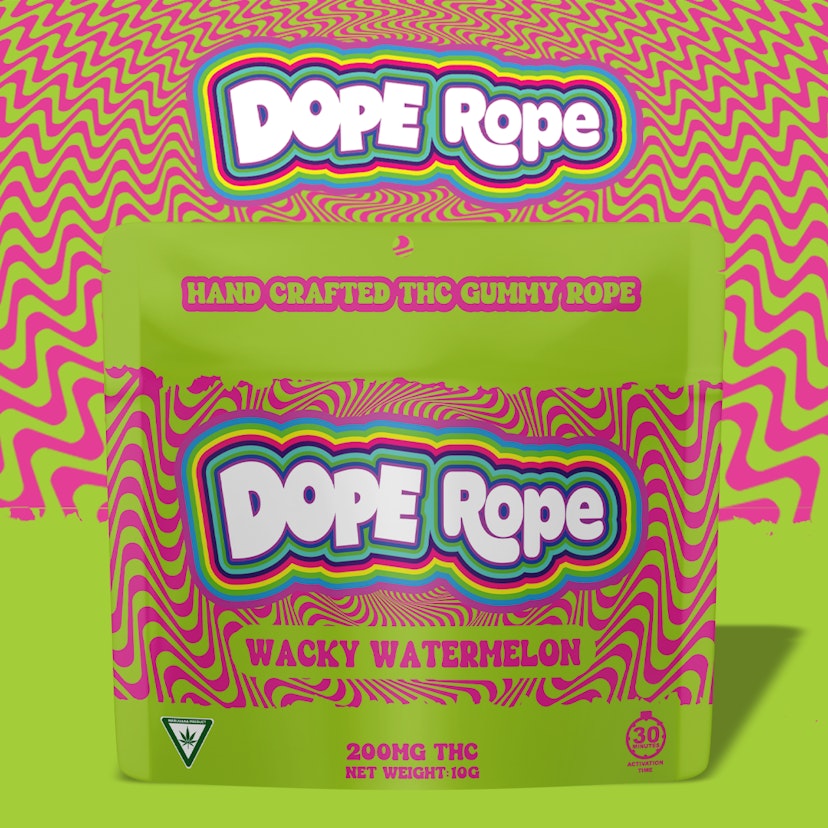 Dope Rope - Wacky Watermelon 200mg Gummy