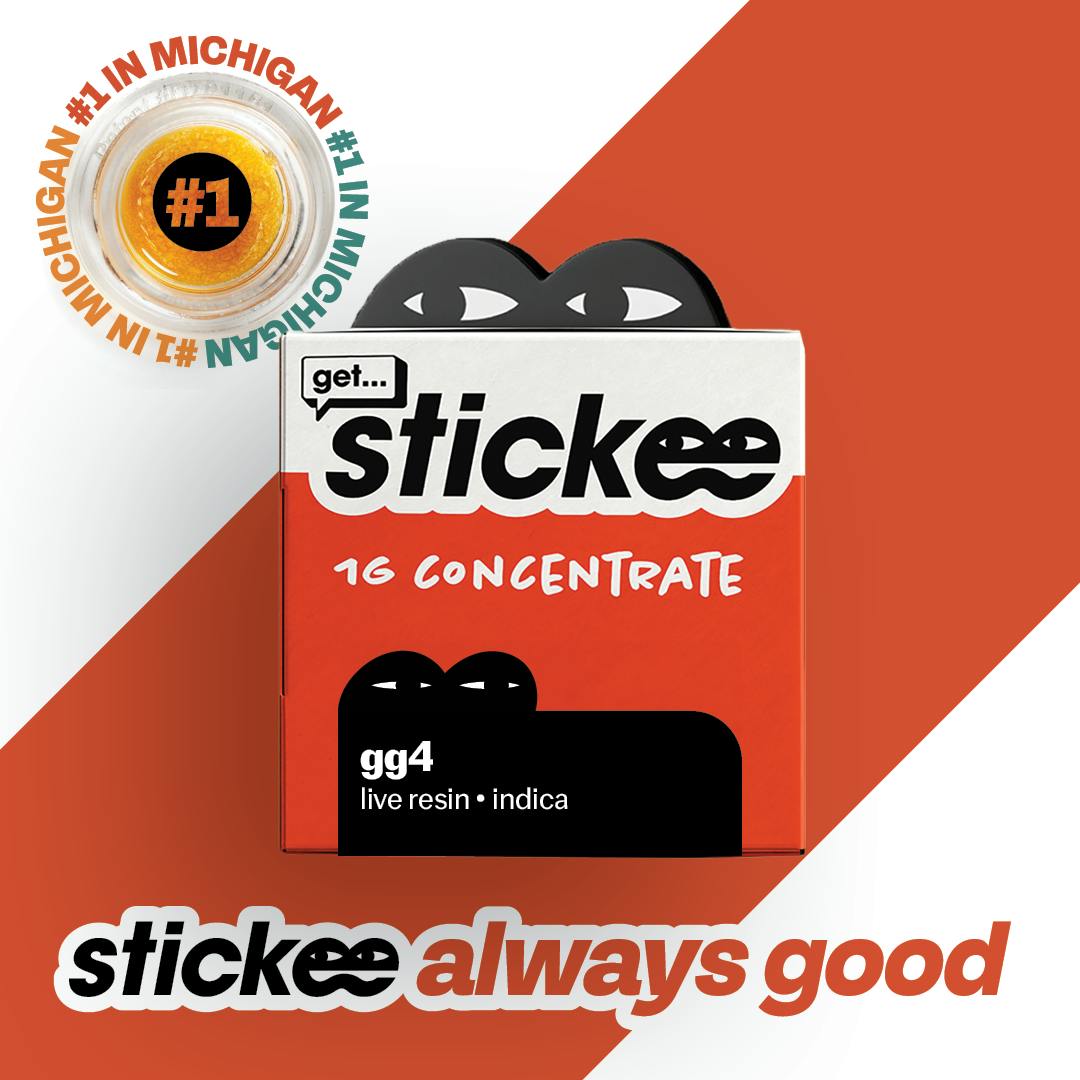 STICKEE | GG4 | Indica | Live Resin Concentrate | 1G