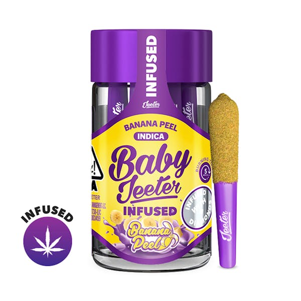 Banana Peel (I) - 0.5g | 5pk Infused Pre-Rolls - Baby Jeeter