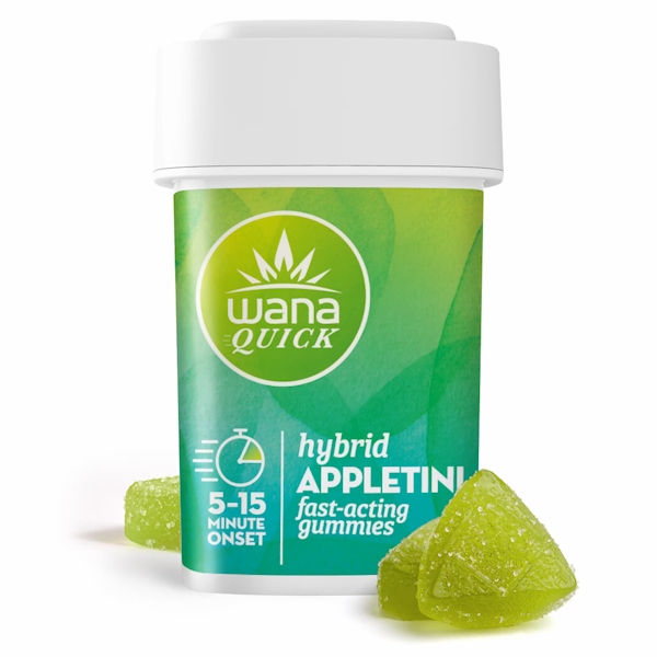 Wana | Quick Appletini Hybrid Gummies | 200mg