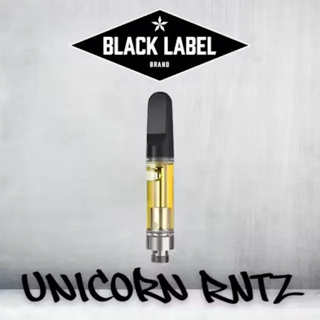 Black Label Vape Cart Unicorn RNTZ 1g (hybrid, cartridges)