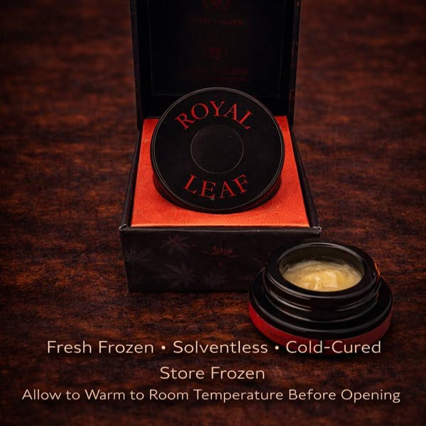 Product Royal Leaf -  6 Star Live Hash Rosin - Double Baked Cake - 2g Jar