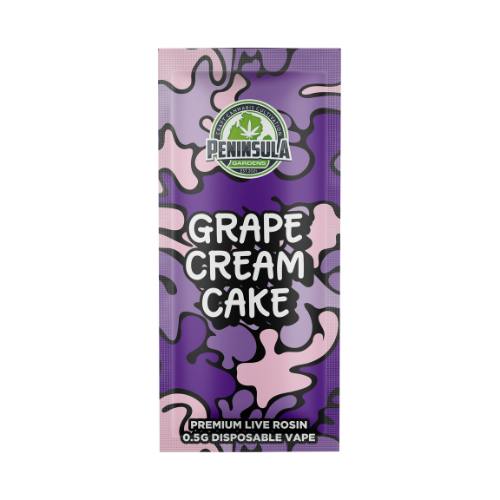 Peninsula Gardens .5g Live Rosin Disposable Grape Cream Cake