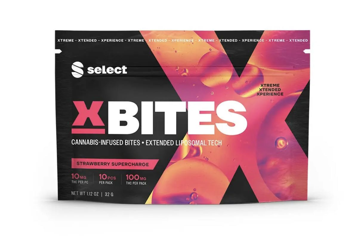 Select | X Bites | Strawberry Supercharge | 10 Pack | 100MG