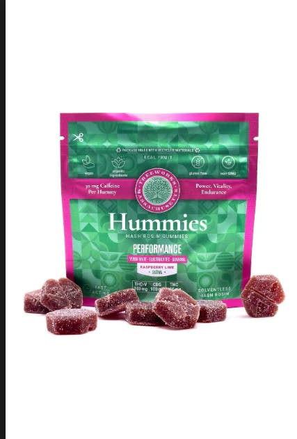 Product 5mg Raspberry Lime 1:1:1 Sativa Hash Rosin Gummies 20pk