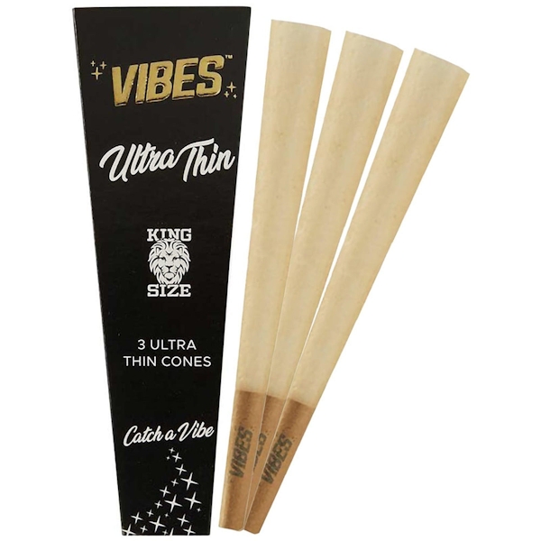 Vibes | King Size Ultra Thin Cones | 3pk*
