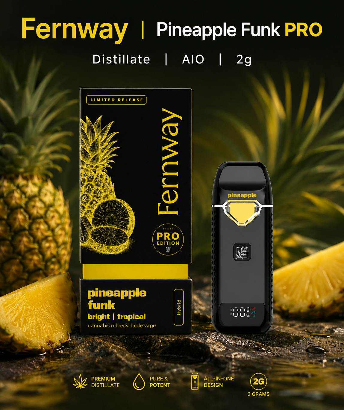 Product Fernway | Pineapple Funk PRO | Distillate | AIO | 2g